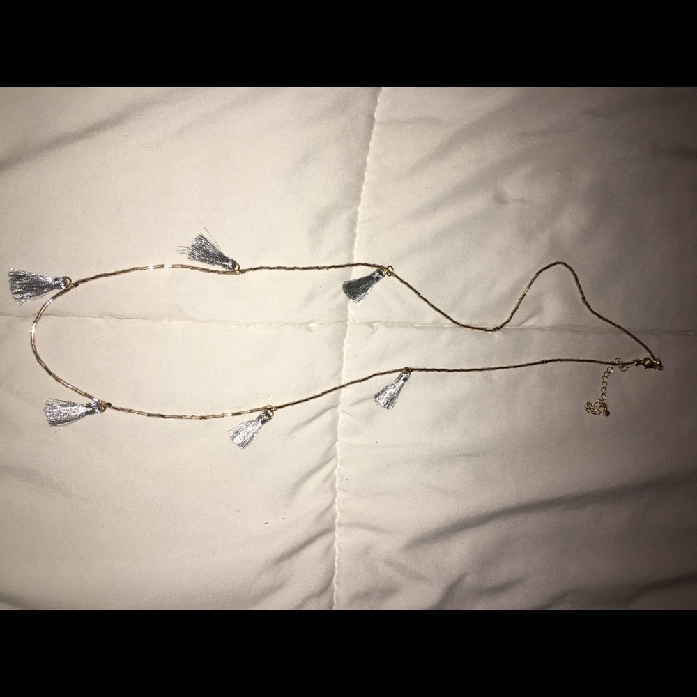 Long tassel necklace